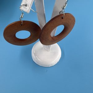 Wood jewellery earrings