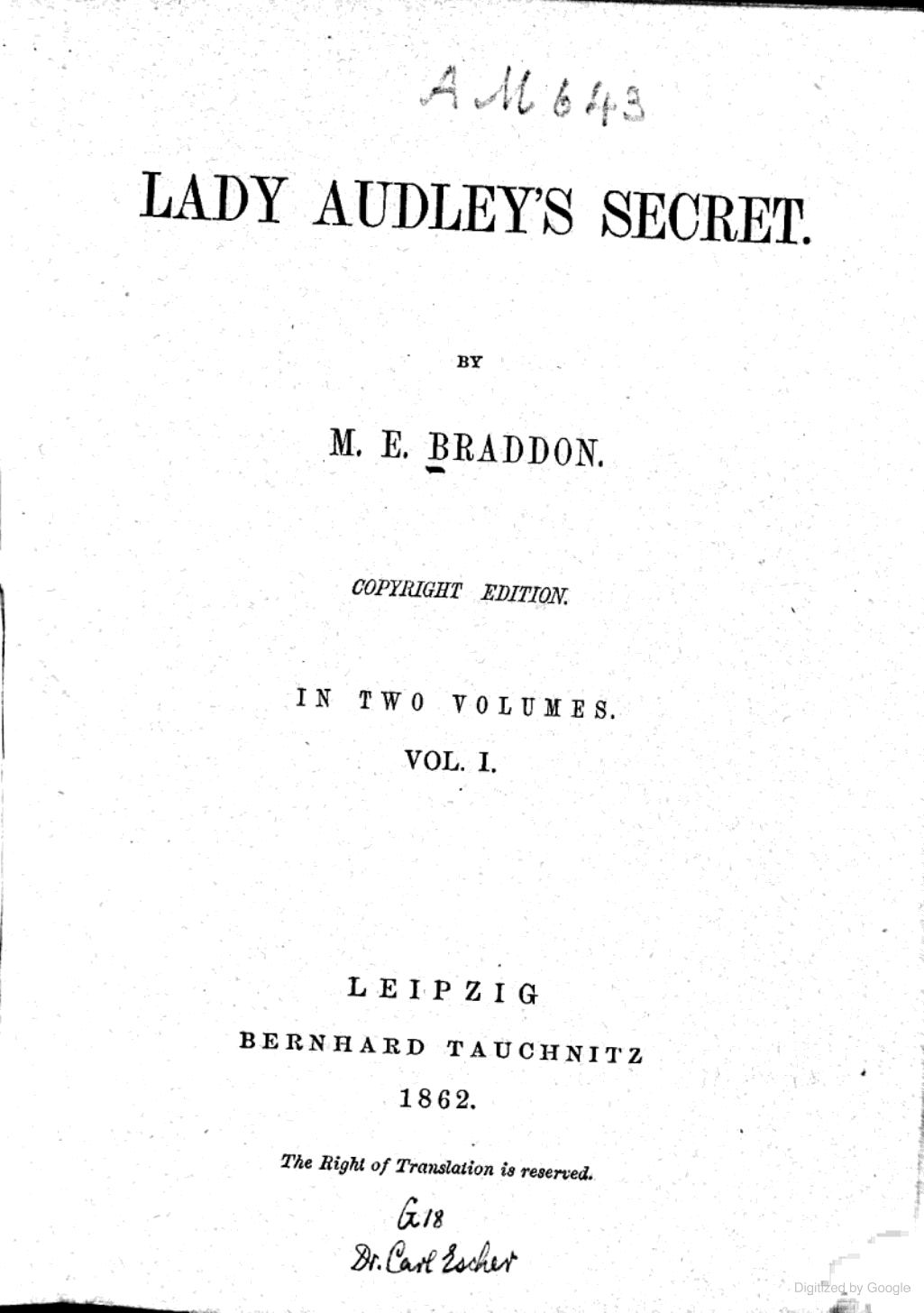 Mary Elizabeth Braddon