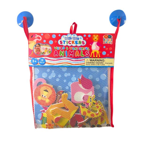 Bath Stickers with Header Card - Weird and Wonderful Animals