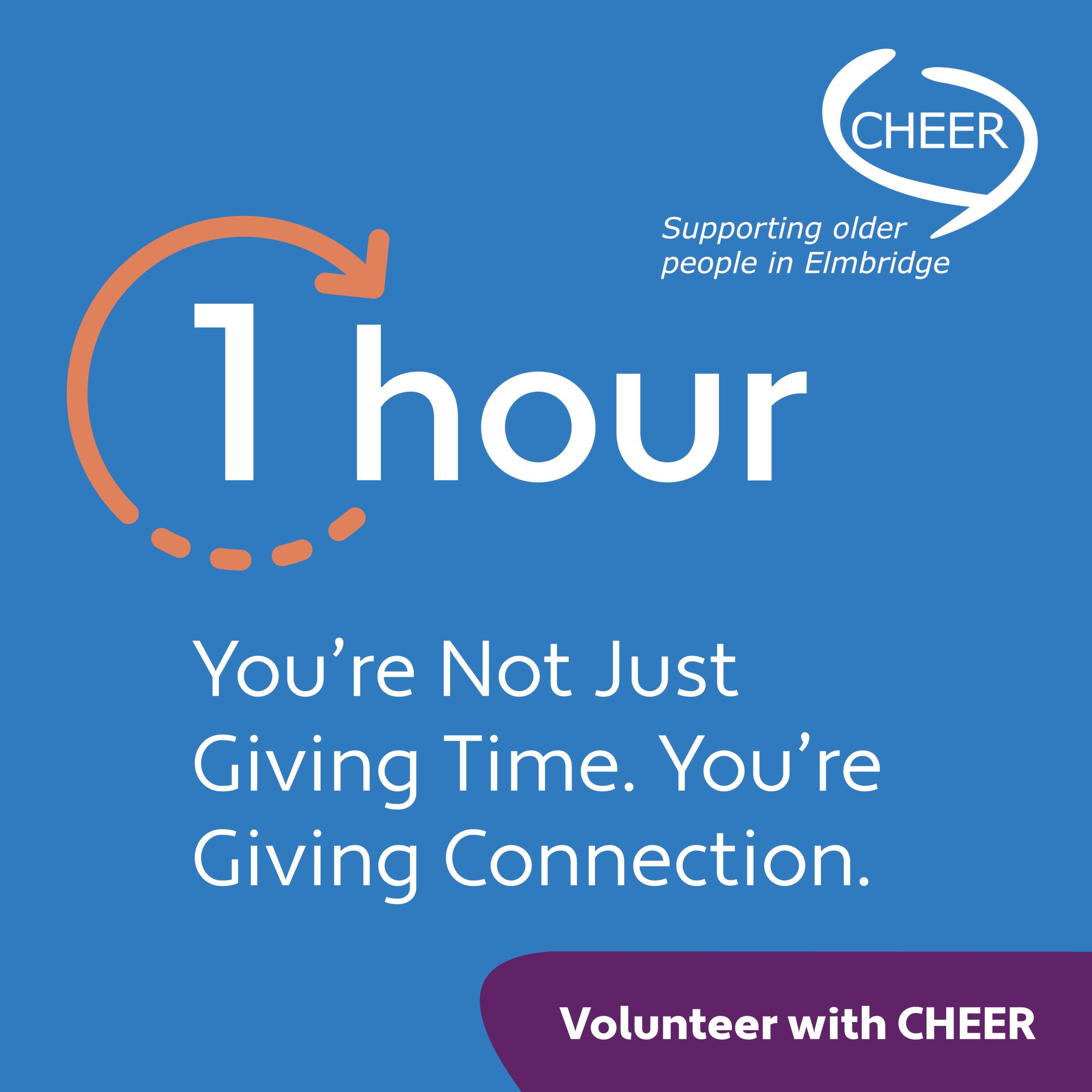 A friendly chat over a cup of tea. A shared laugh. Someone remembering your name and looking forward to seeing you.

Our volunteer befrienders help older people feel valued, heard and connected. Just one regular visit can have a lasting impact.

Could you spare an hour a week?
Visit: www.cheer-elmbridge.org.uk/volunteer
#VolunteerWithCHEER #CommunityMatters #Elmbridge