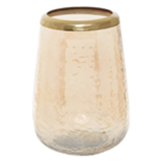 Allegra Glass Tumbler with Gold Detail