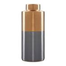 Stellar Grey Large Metallic Vase