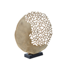 Daito Black Gold Round Sculpture