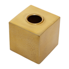 egra Gold Finish Tissue Box