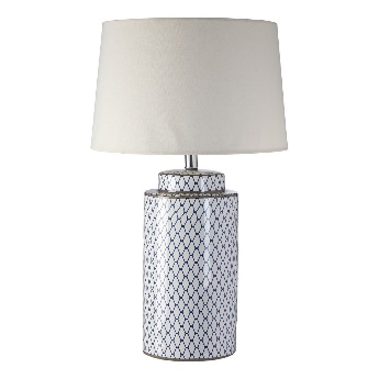 Sorino Ceramic Table Lamp and Cream Shade