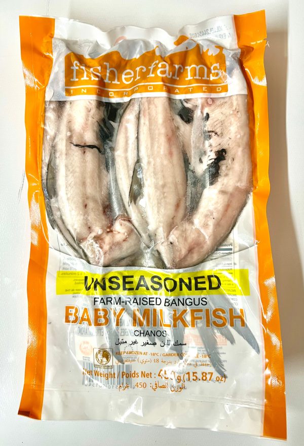 Fisher Farms Unseasoned Baby Milk Fish 450-535 grams  BBE: 12/2026