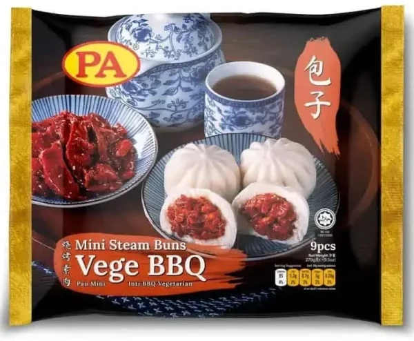 PA Mini Steam Bun Vege BBQ 9x30g