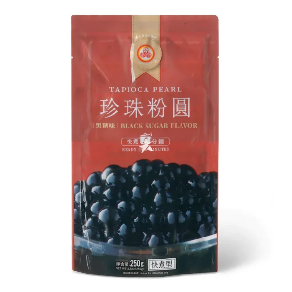 TAPIOCA PEARL BLACK SUGAR FLAVOR READY IN 3 MINUTES  250g