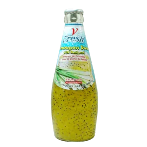 V-Fresh Lemongrass Drink w/ basil seed 290ml