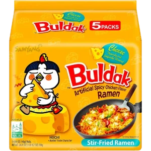 BULDAK HOT CHICKEN CHEESE FLAVOR RAMEN 5X140g