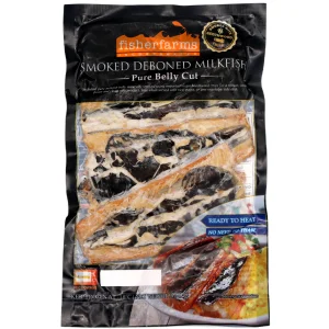 FISHER FARMS SMOKED DEBONED MILKFISH PURE BELLY CUT 359g