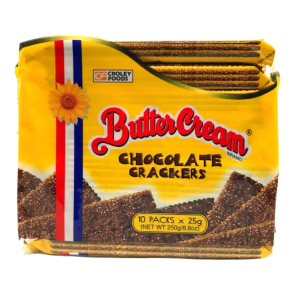 SUNFLOWER Butter Cream Chocolate Crackers 10x25g
