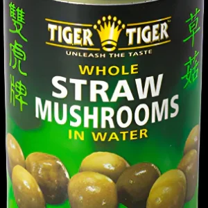 TIGER TIGER WHOLE STRAW MUSHROOMS IN WATER 425G