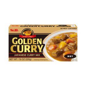 S&B Golden Curry Japanese Curry Mix in Block HOT 220g