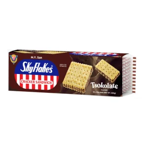 SkyFlakes Cracker Sandwich Chocolate Flavour 10 x 30g