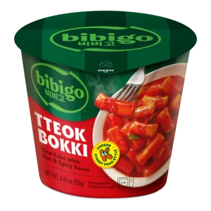 Bibigo Tteokbokki Cup Rice Cake Hot & Spicy 125g
