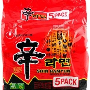 Nongshim Shin Ramyun noodles packet 5 x 120g