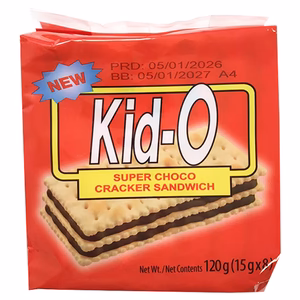 Kid- O Super Choco Cracker sandwich 8 x 15g