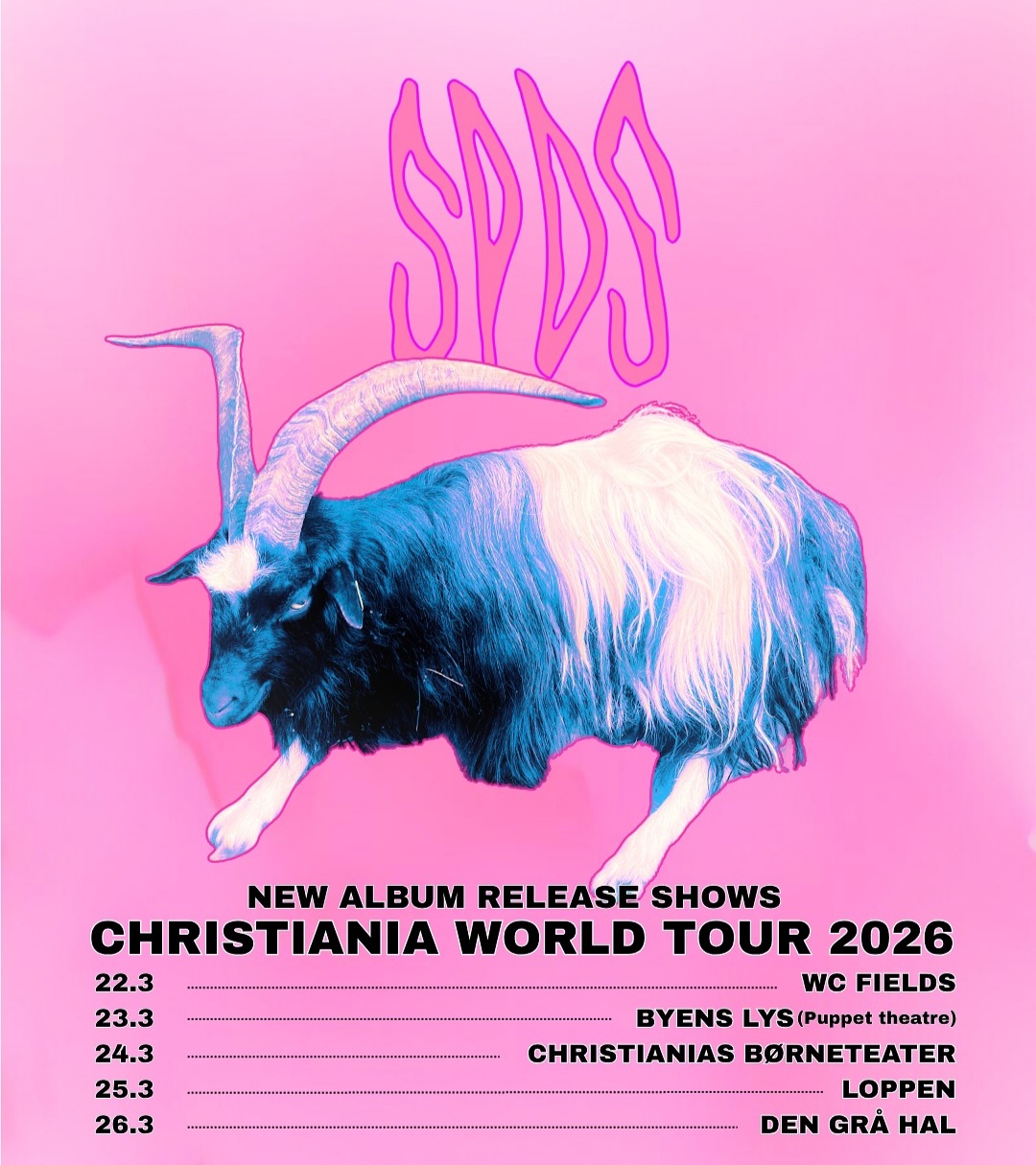 NEWS:  Smag På Dig Selv announce “Christiania World Tour” in Copenhagen to celebrate new album