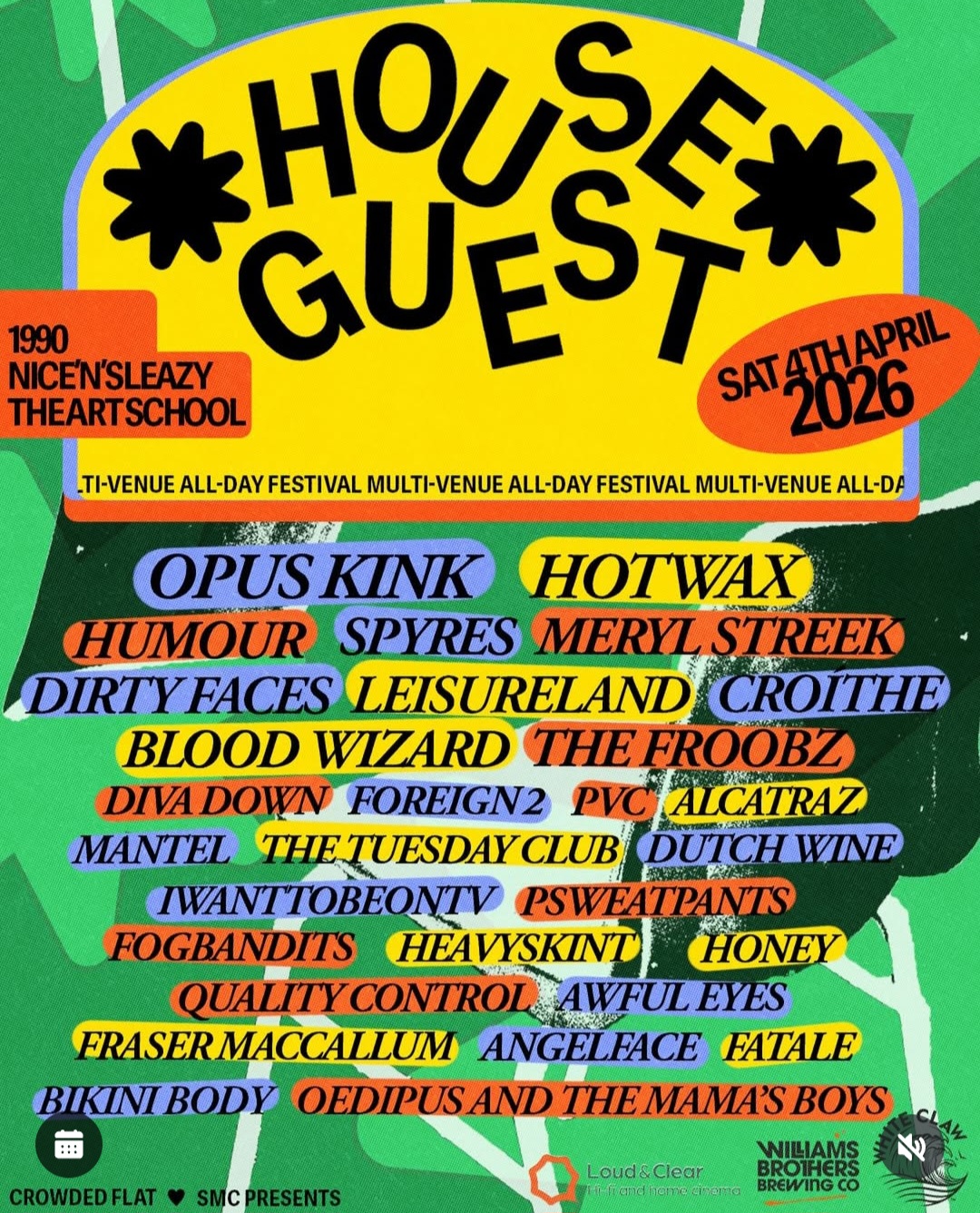NEWS:  Glasgow’s Houseguest Fest completes its line-up for 3rd edition