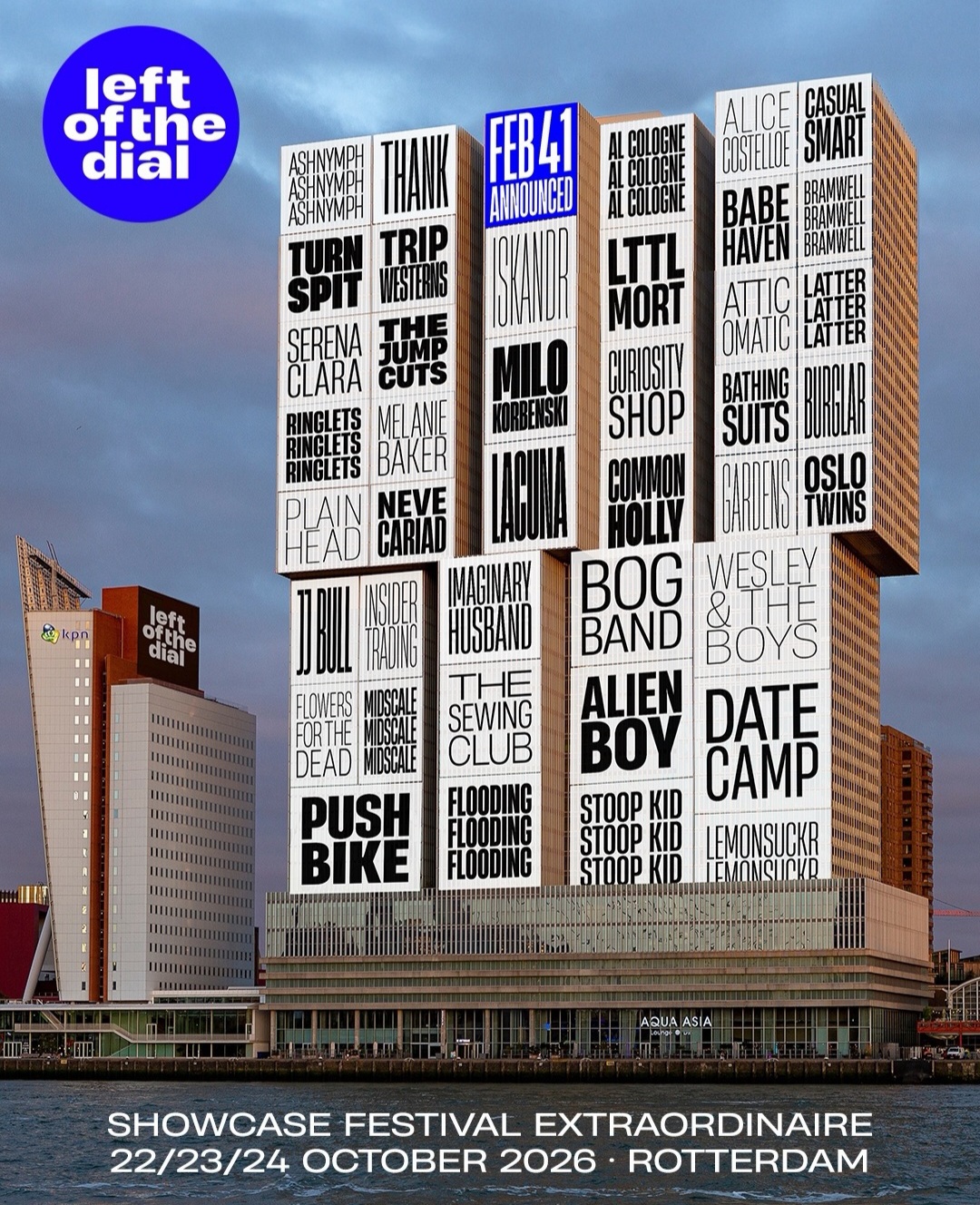 NEWS:  Left of the Dial opens its 2026 account with first wave of artists announced